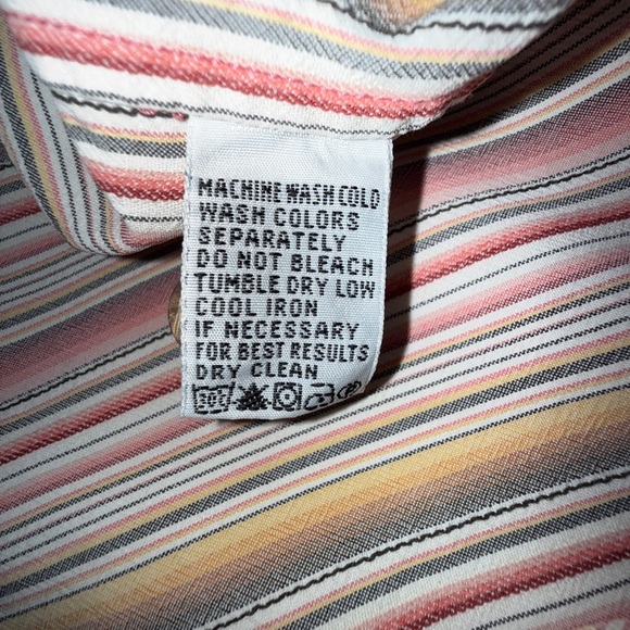 Tommy Bahama 100% Silk Striped Long Sleeve Shirt Men’s Medium Multicolor Luxe - Picture 10 of 14